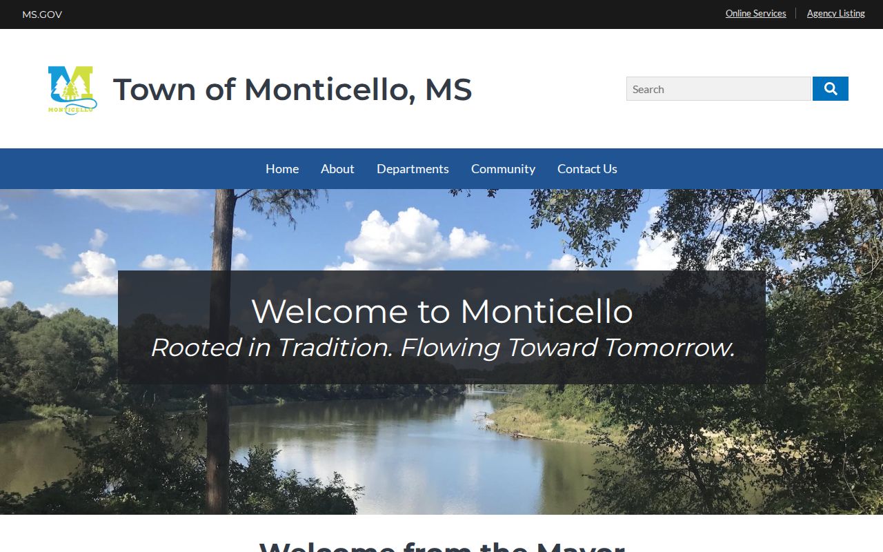 Lawrence County traffic court records route through the official Monticello municipal website